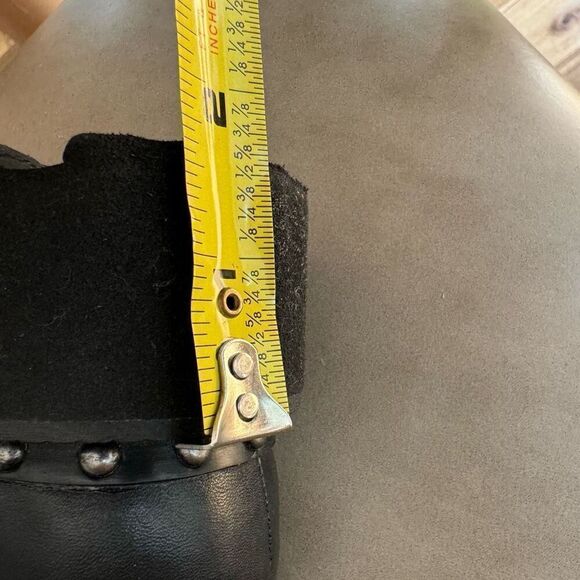 Vince Camuto Leather Mid Chelsea Boots Meendey Black size 6.5/37 - Picture 7 of 7